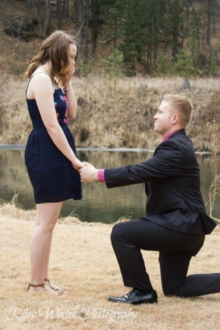 Taylor and Colton Whitt Engagement Photo