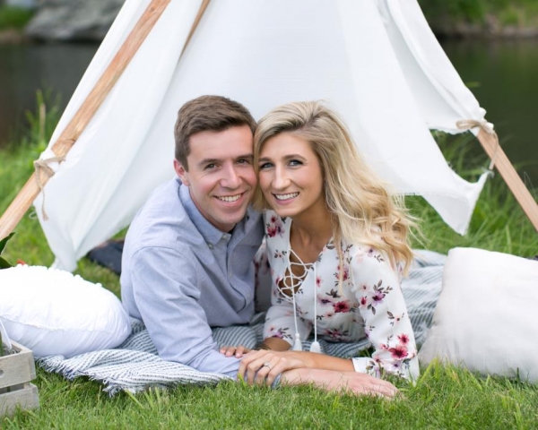 Alayna Ackerman and Andrew Holmstrom Engagement Photo