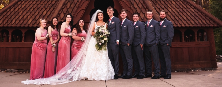 Hailey & Davis Wedding Photo