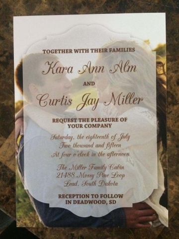 Kara and Curtis Miller Wedding Photo
